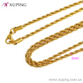 42884 Xuping Jewelry 2016 women necklace, 24k gold long chain necklace